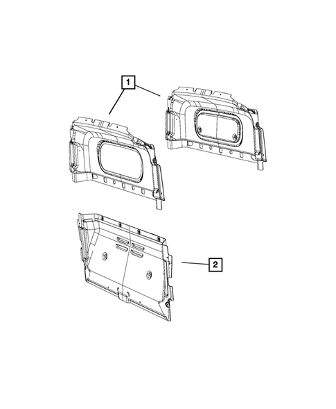 Aperture Panel and Pillar Supports for 2016 Ram ProMaster City #3
