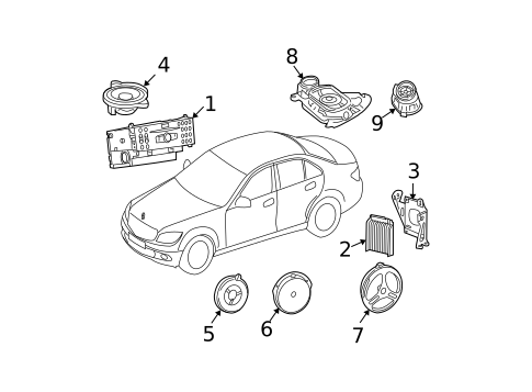 SOUND SYSTEM for 2008 Mercedes-Benz C 350 #0