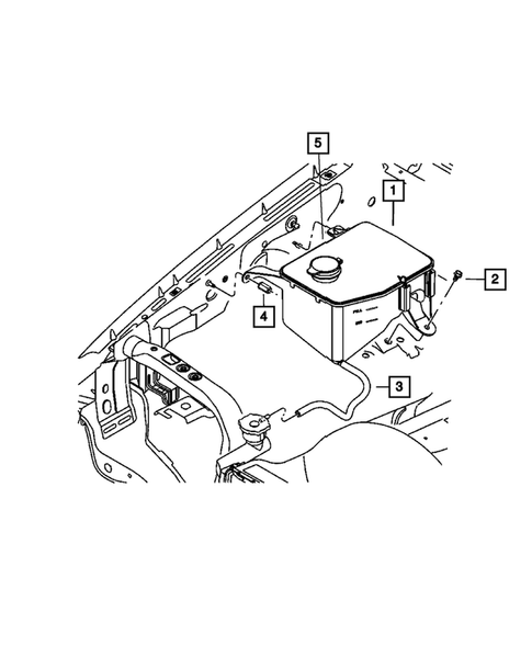 Tank, Coolant Engine for 2007 Jeep Commander #0
