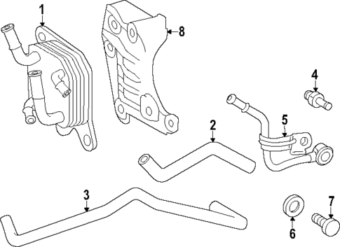Trans Oil Cooler for 2025 Lexus TX350 #0