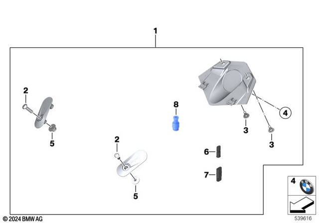 77318404052 - Design: M Race Cover Kit -  for BMW-Motorrad Image image