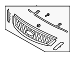 6G1Z8200A - Body: Grille Assembly for Ford: Five Hundred Image