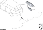 65209107484 - Audio, Navigation, Electronic Systems: Empty Housing for Roof Antenna, Primed for Mini: Countryman S ALL4, Countryman SE ALL4, JCW Countryman ALL4 Image image