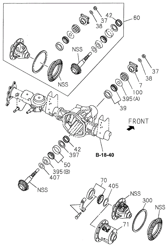 Rear Final Drive (1) for 2000 Honda Passport #0