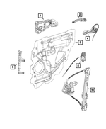 68202126AA - Doors, Door Mirrors and Related Parts: Rear Door Glass Channel, Left for Mopar Image