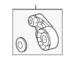 9A110221101 - Cooling System: Tension Pulley for Porsche: 911, Boxster, Cayman Image