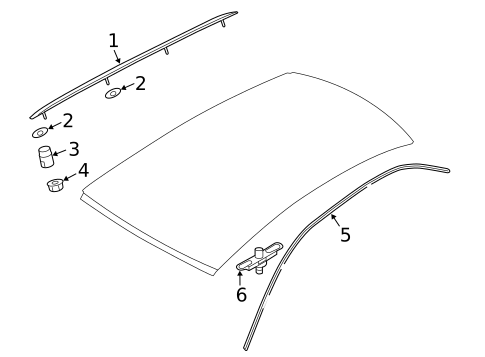 Exterior Trim - Roof for 2009 Audi A4 Quattro #1