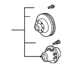 3C3Z1109AA - Brakes: Hub Assembly for Ford: Excursion, F-250 Super Duty, F-350 Super Duty, F-450 Super Duty, F-550 Super Duty Image