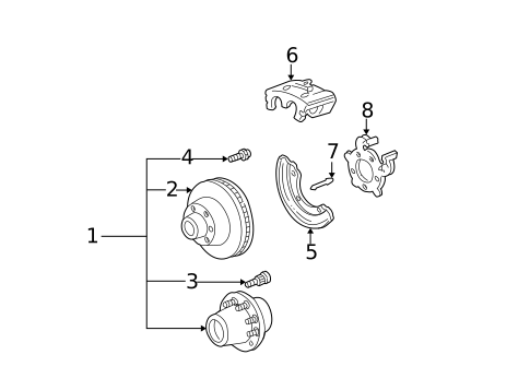 Brackets, Flanges & Hangers for 1999 Ford F-250 Super Duty #0