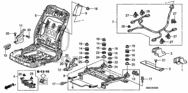 Front Seat Components (R.) for 2010 Honda Civic #0