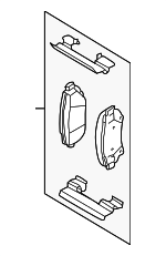 171654 - Brakes: ACDelcoâ„¢ Brake Pads for Buick: Century, LeSabre, Park Avenue, Regal, Riviera | Cadillac: DeVille, Eldorado, Seville | Chevrolet: Impala, Monte Carlo, Venture | Oldsmobile: Aurora, Intrigue, Silhouette | Pontiac: Bonneville, Grand Prix, Montana, Trans Sport Image