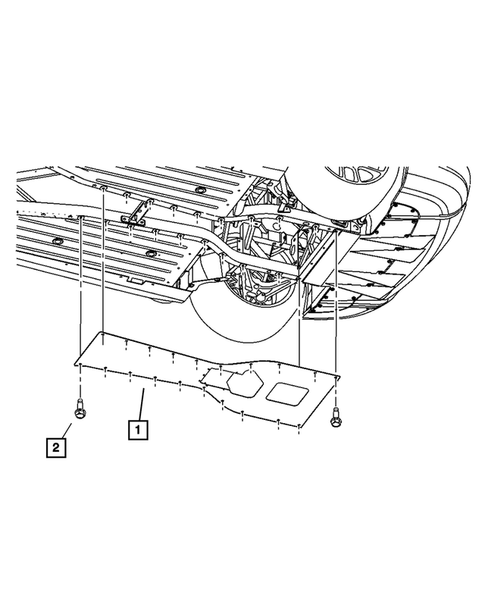 Mounting and Skid Plate for 2009 Dodge Viper #1
