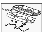 23261532 - Body: Cushion Assembly for Cadillac: CTS Image