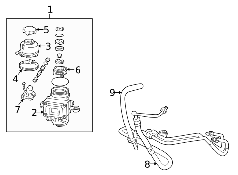 Pump & Hoses for 2005 Toyota MR2 Spyder #0