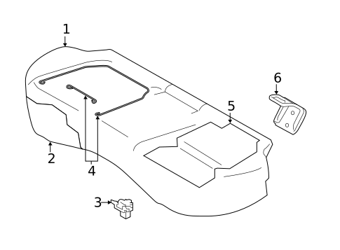 Rear Seat Components for 2021 Subaru Forester #2