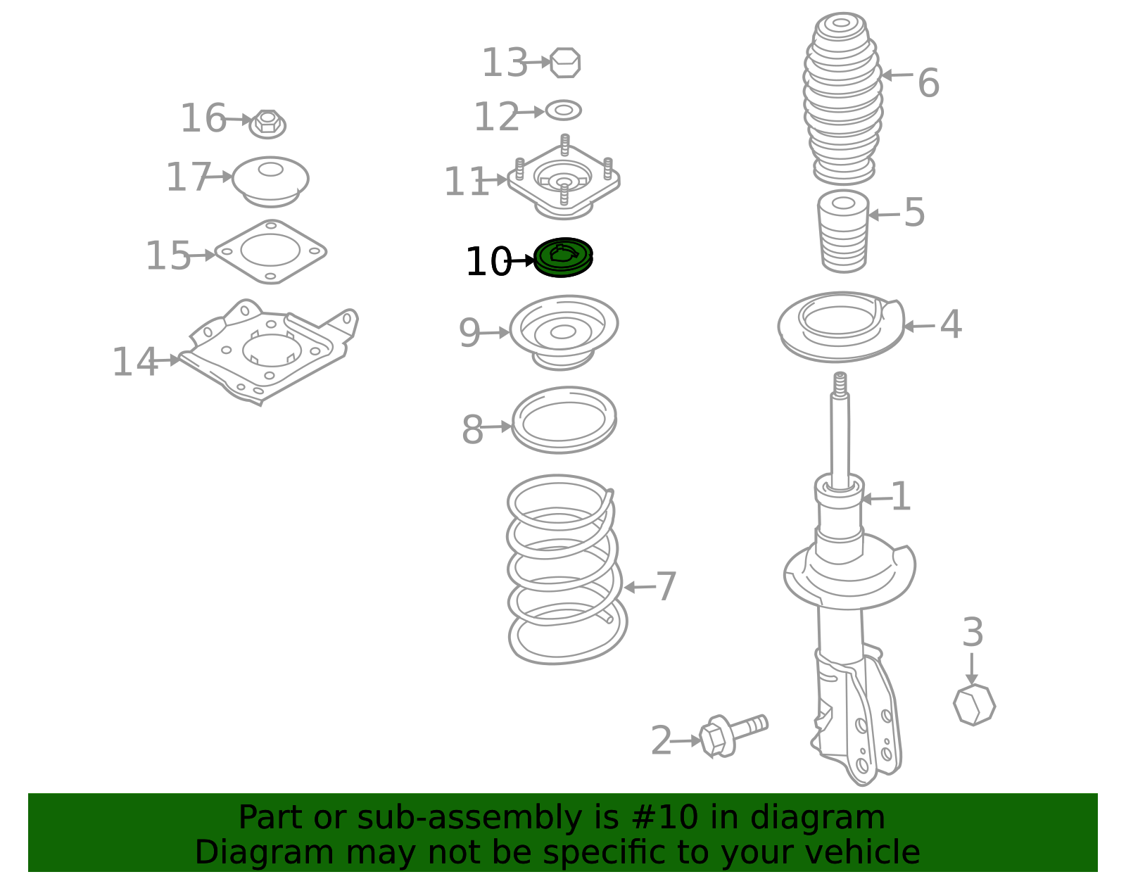 L208-34-38X - Suspension Shock Absorber / Strut Mount Bushing 2007