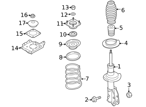 Struts & Components for 2011 Mazda CX-7 #0