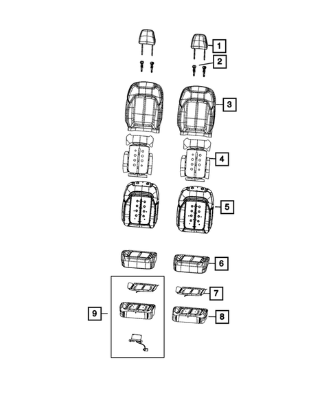 Front Seats - First Row for 2023 Jeep Grand Cherokee L #11