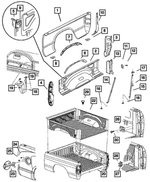 82206996 - : Under Rail Bedliner Kit for Mopar Image