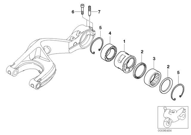 33177658574 - : Needle Bearing - 62X50X25 for BMW-Motorrad Image