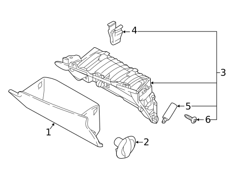 Glove Box for 2018 Kia Niro #0