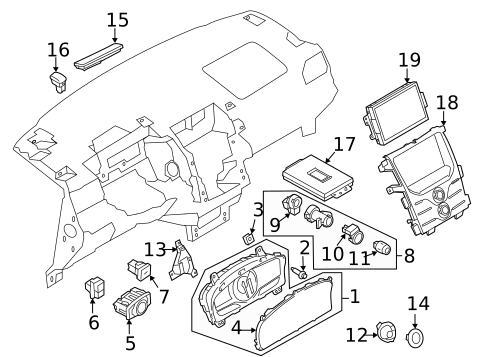 Anti-Theft Components for 2013 Lincoln MKX #1