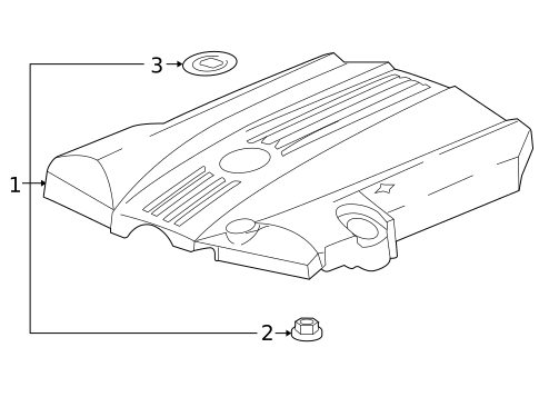 Engine Appearance Cover for 2009 Cadillac XLR #0