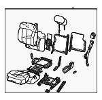 19126831 - Body: Seat for Chevrolet: Silverado 1500, Silverado 1500 Classic | GMC: Sierra 1500, Sierra 1500 Classic Image