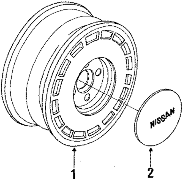 4030038E27 - : Wheel for Nissan Image