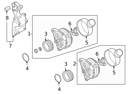 Alternator/Generator & Related Components for 2010 Audi A3 #0