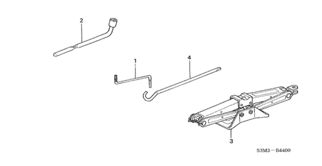Tools - Jack for 2001 Acura CL #0