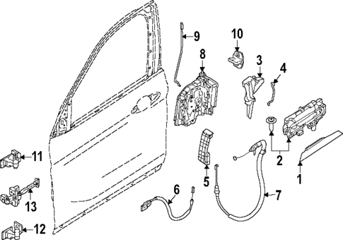 Front Door for 2024 BMW X1 #1