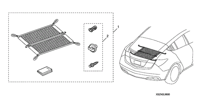 Cargo Net for 2011 Acura ZDX #0