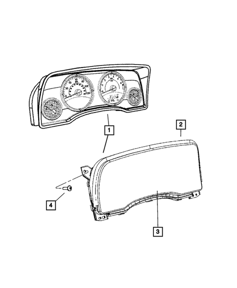 Instrument Panel Cluster for 2011 Jeep Compass #0