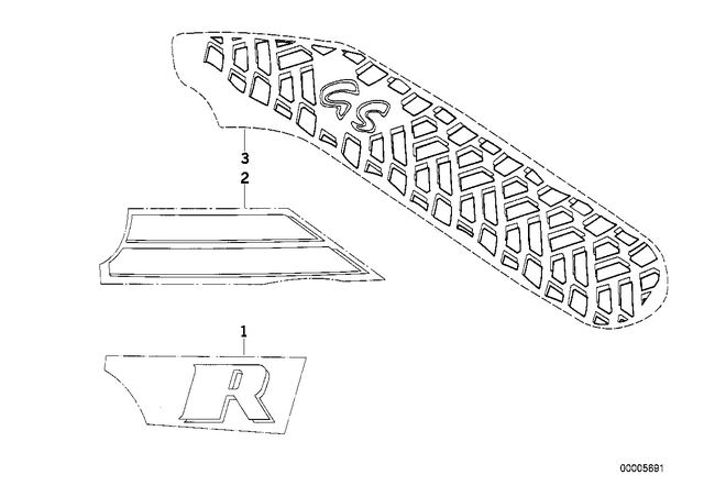 51142322635 - : Sticker Left              for BMW-Motorrad Image