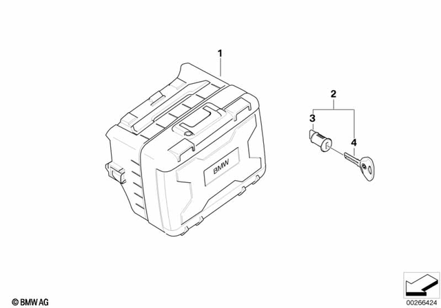 51257681199 - : Lock Cylinder With Vin Code for BMW-Motorrad Image