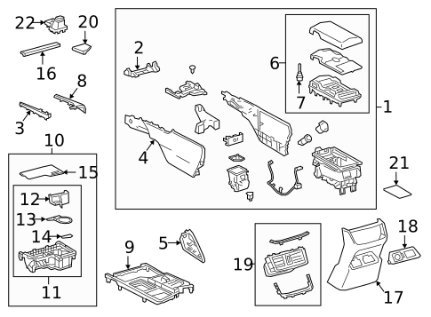 Center Console for 2025 Lexus ES300h #0