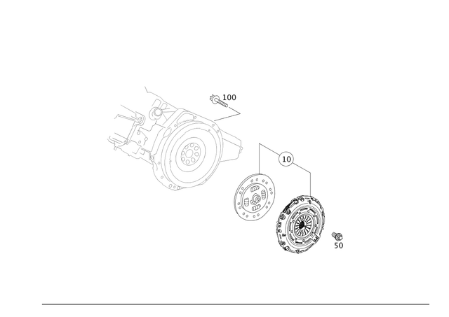 26250050164 - Clutch: Single-Plate Dry Clutch for Mercedes-Benz Image image