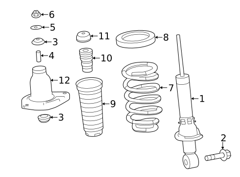 Shocks & Components for 2018 Acura MDX #0