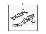 8W0805303B - Body: Upper Rail for Audi Image