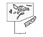 8W0805139TA - Body: Apron Assembly for Audi Image
