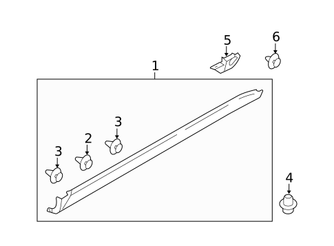 Exterior Trim - Pillars for 2013 Subaru Tribeca #0