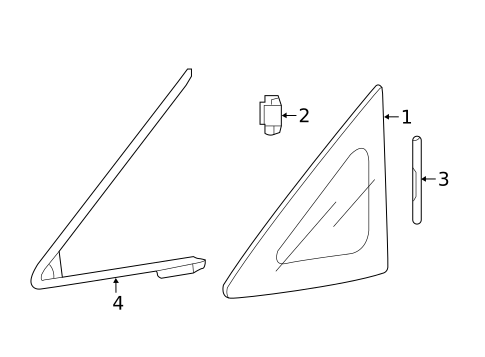 Glass & Hardware for 2019 Honda Fit #0