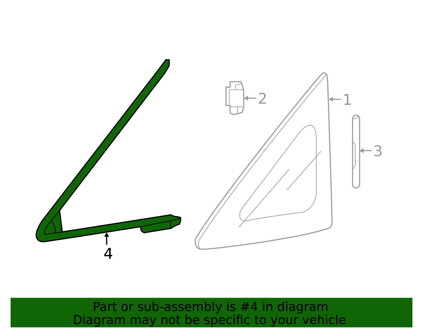 Front Door Garnish Window Glass Trim – ABS Plastic – Fits 2009-2013 Fit – Replaces 76270 TF0 000 / 76220 TF0 000 – 2-Piece Set