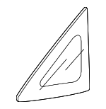 73331T5R305 - : 2015-2018 Honda Fit - Glass R Front Corner (Coo)(Green) (Nippon Safety) for Honda: Fit Image