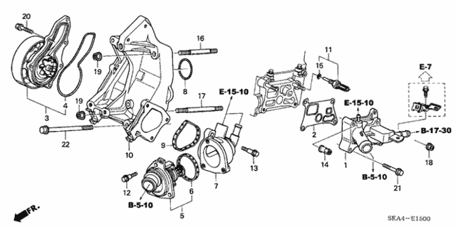 Water Pump for 2007 Acura TSX #0