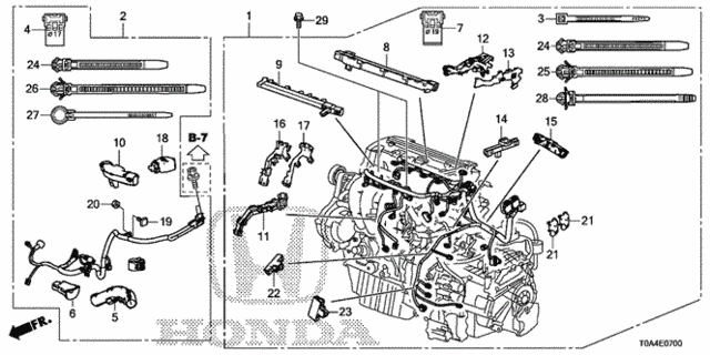 Engine Wire Harness (-'14) for 2013 Honda CR-V #0