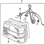 96052082 - Electrical: Tail Lamp Assembly for Chevrolet: Sprint Image