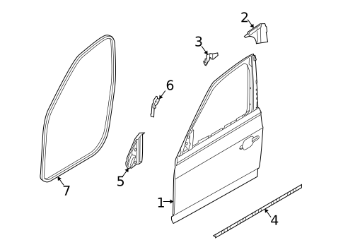 Door & Components for 2010 BMW X3 #0
