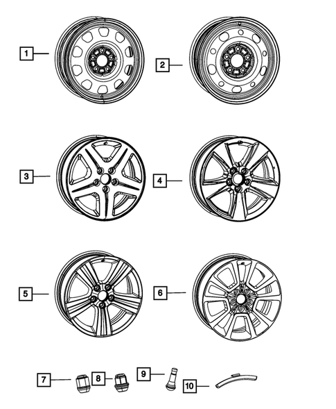 Wheels, Tires and Hardware for 2012 Dodge Caliber #0